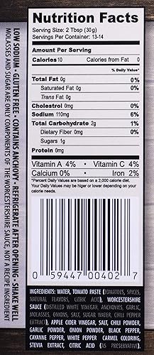 Miniatura 5 de Stevia Sweet BBQ Salsa  Bajo en azúcar (0.04oz), bajo en carbohidratos, bajo en sodio, sin gluten y grasa  Salsa de barbacoa apta para dieta paleo y