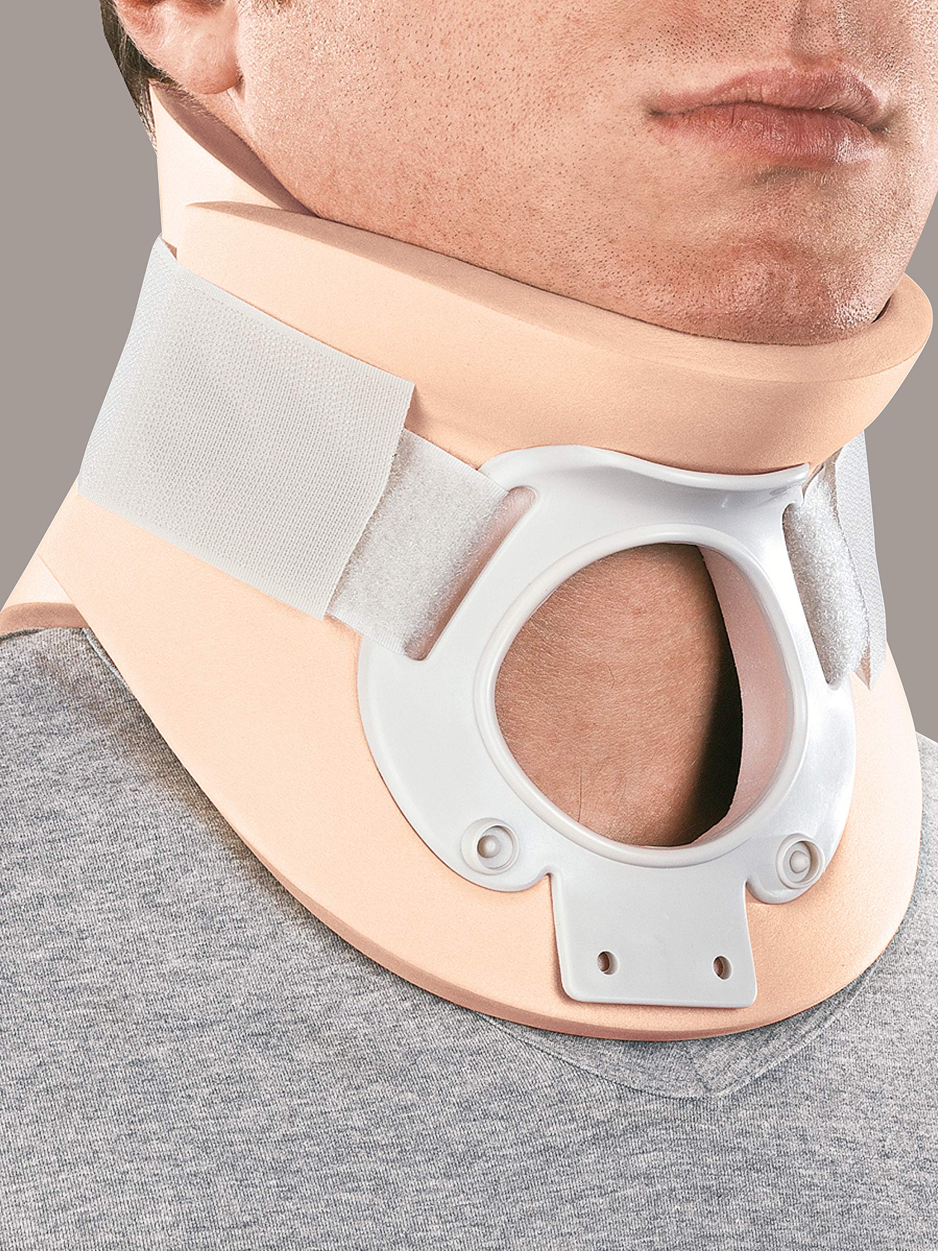 Ro+Ten-Orthoservice Cervistable, collare cervicale bivalva con foro tracheale