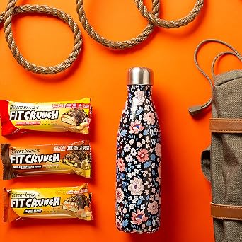 FITCRUNCH Snack Size Protein Bars, Designed by Robert Irvine, 6-Layer Baked Bar, 3g of Sugar, Gluten Free & Soft Cake Core (18 Bars, Chocolate Peanut Butter)