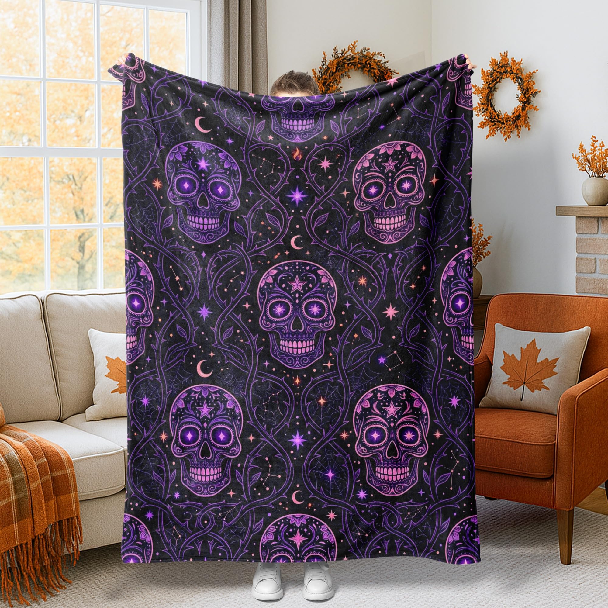 Couverture légère pour bureau et lit résolvant le froid d'Halloween