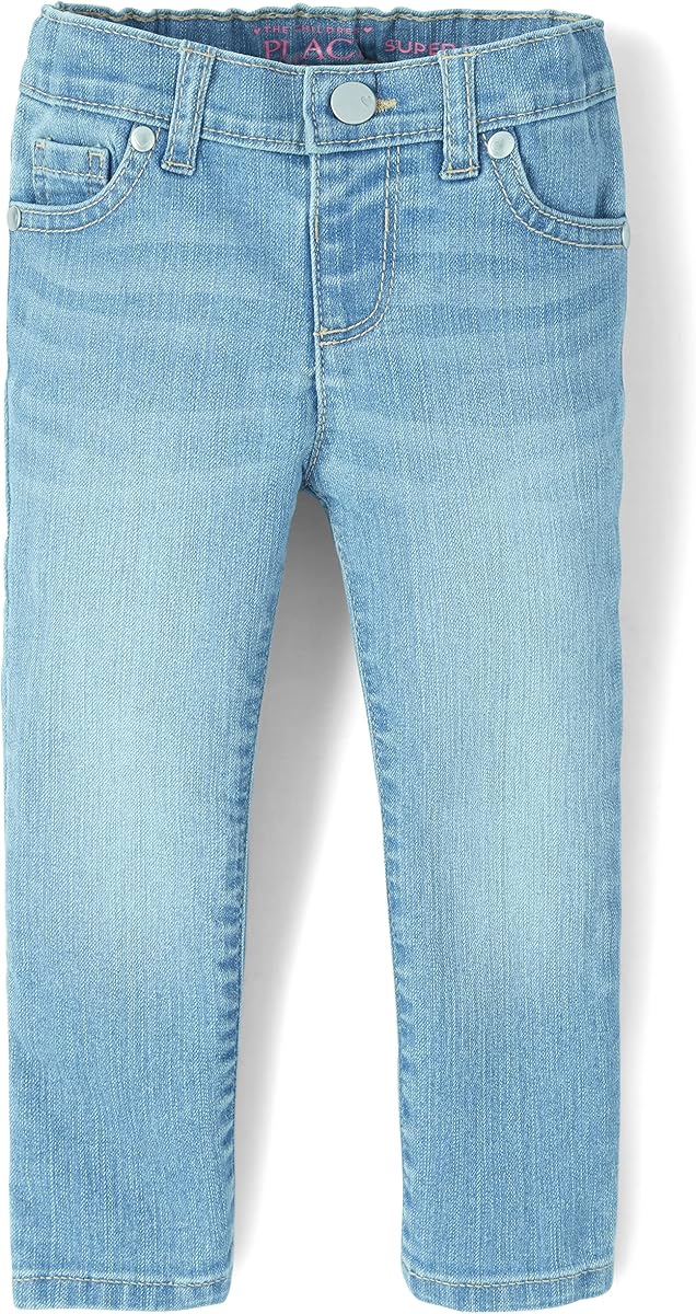 The Children's Place Girls Super Skinny Jeans,Victory Blue Wash Single,4