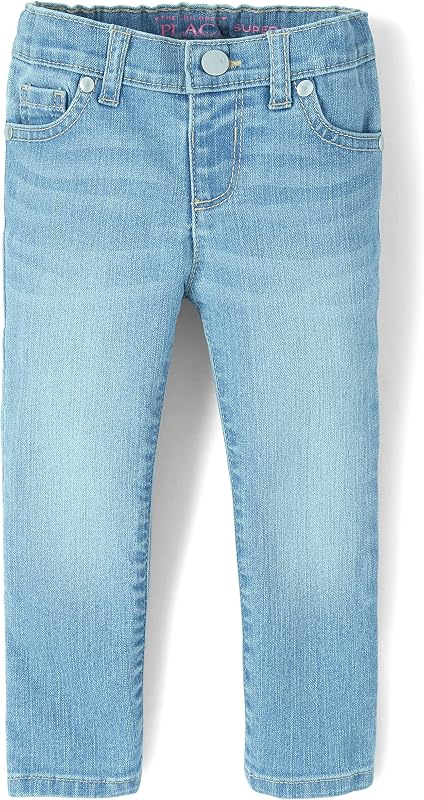 The Children's Place Girls Super Skinny Jeans,Victory Blue Wash Single,4