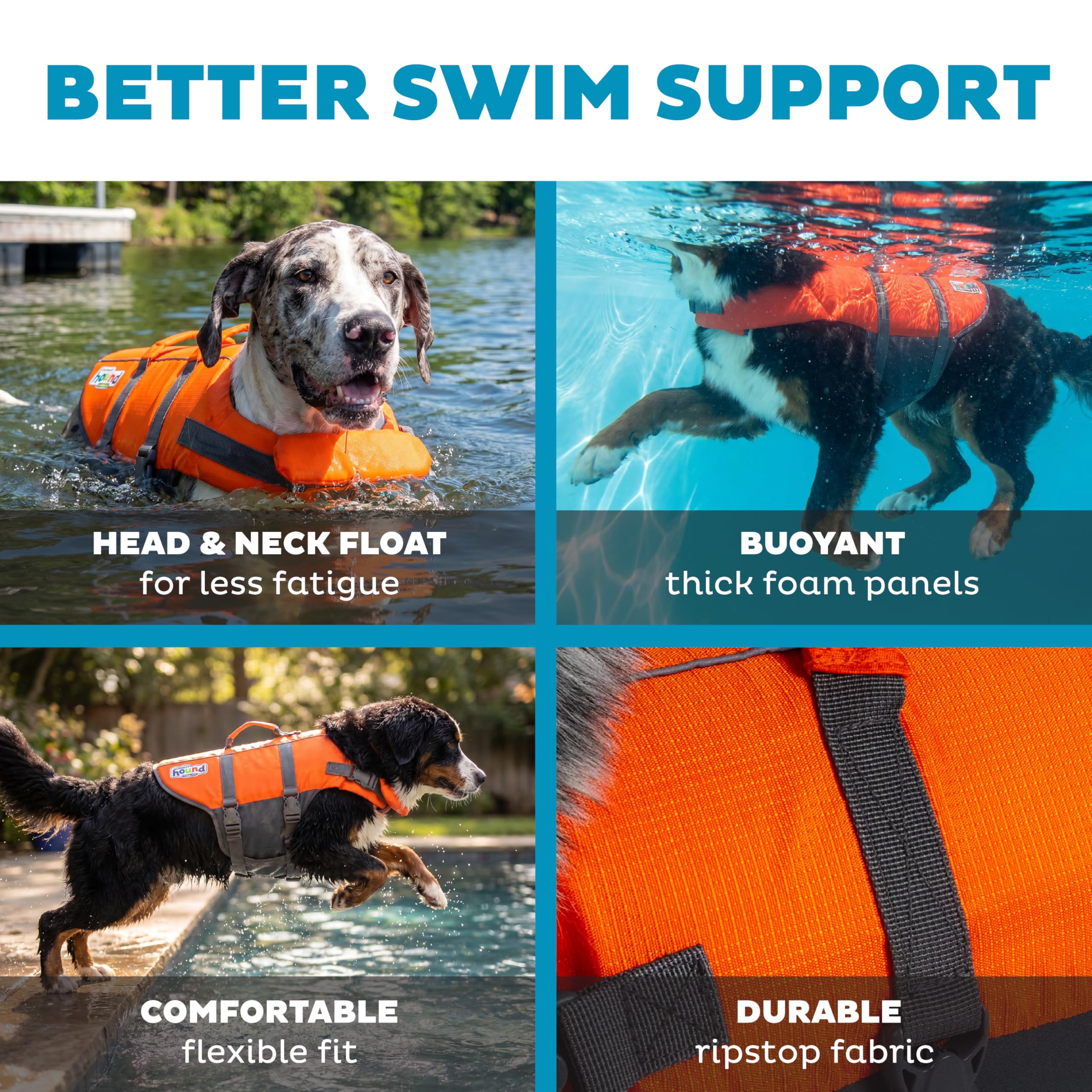 Amazon.com : Outward Hound Granby Splash Orange Dog Life Jacket