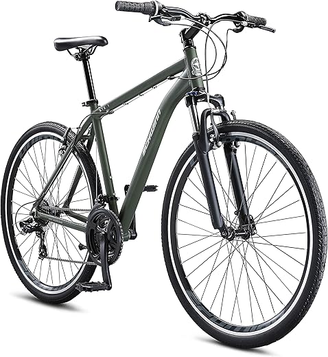 Schwinn GTX Comfort Adult Hybrid Bike, Dual Sport Bicycle, Lightweight Aluminum Frame, Multiple Colors