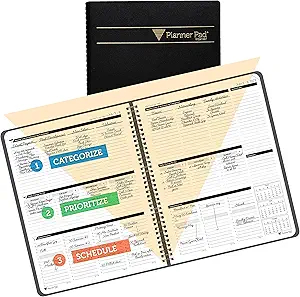 Planner Pad 12-month organizer with 3-tier funnel down