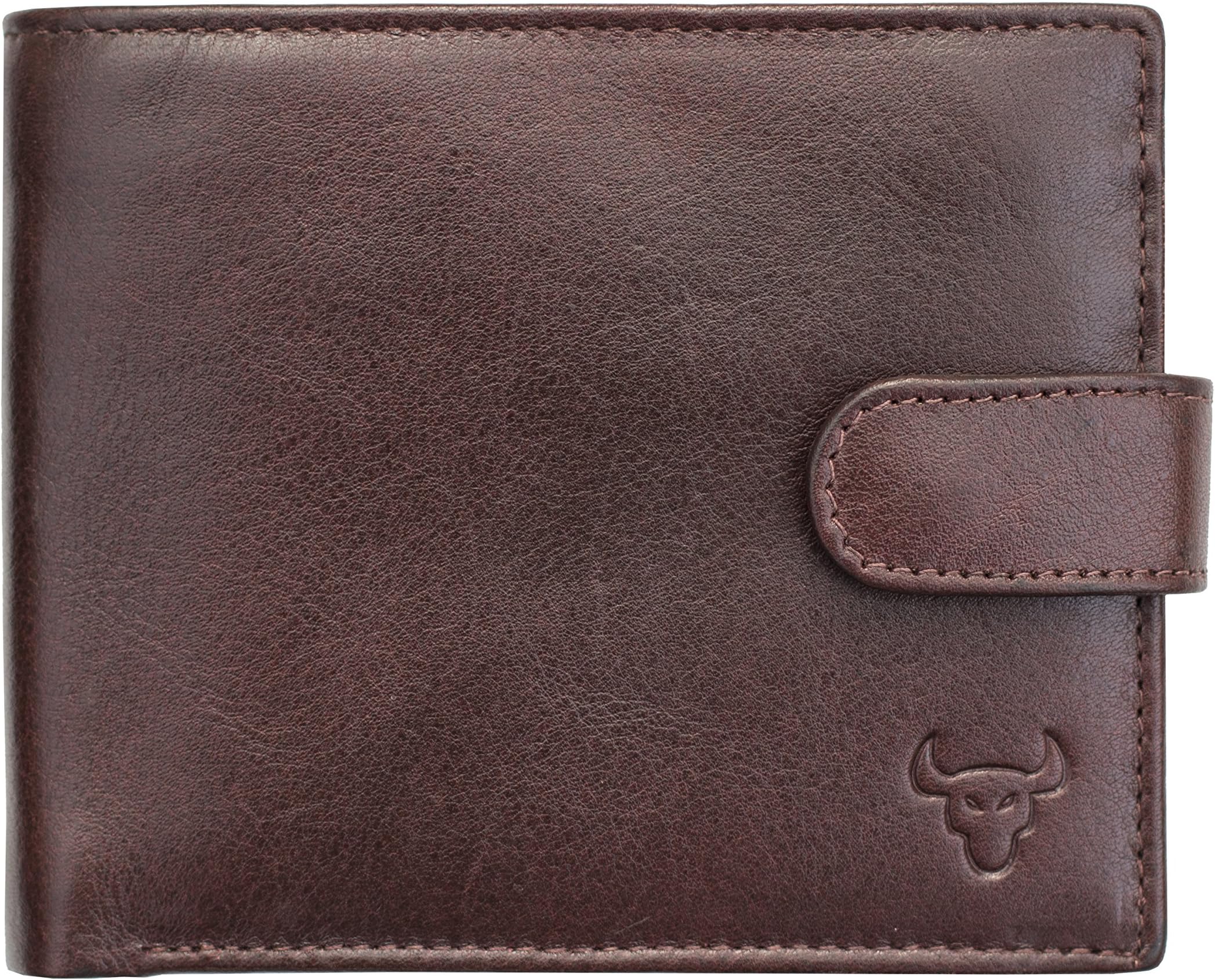 Da Milano Men's Designer Soft Brown Hide Leather wallet