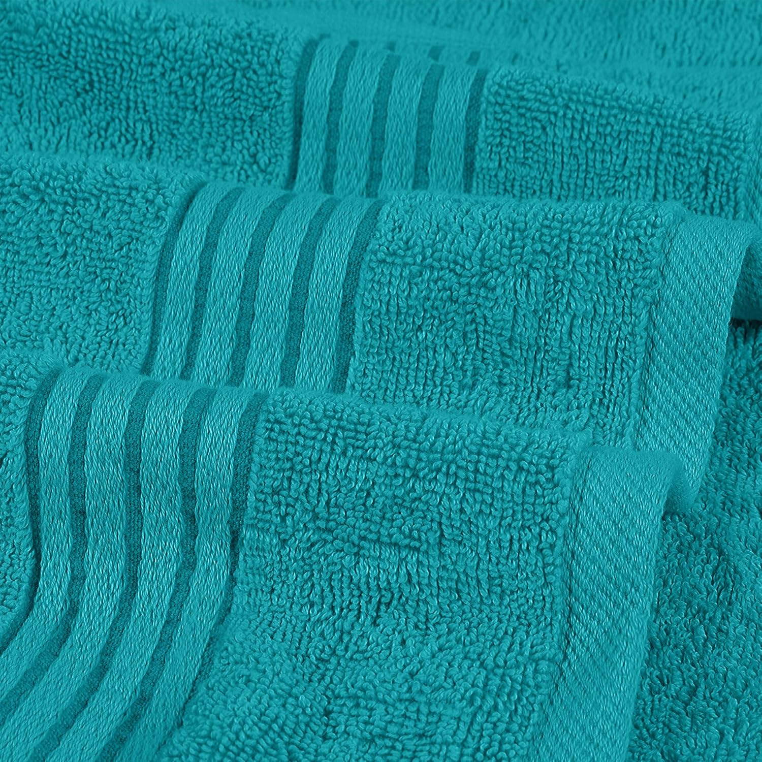 Utopia Towels 6 Piece Premium Hand Towels Set, (16 x 28 inches) 100% Ring Spun Cotton, Lightweight and Highly Absorbent Towels for Bathroom, Travel, Camp, Hotel, and Spa (Turquoise)
