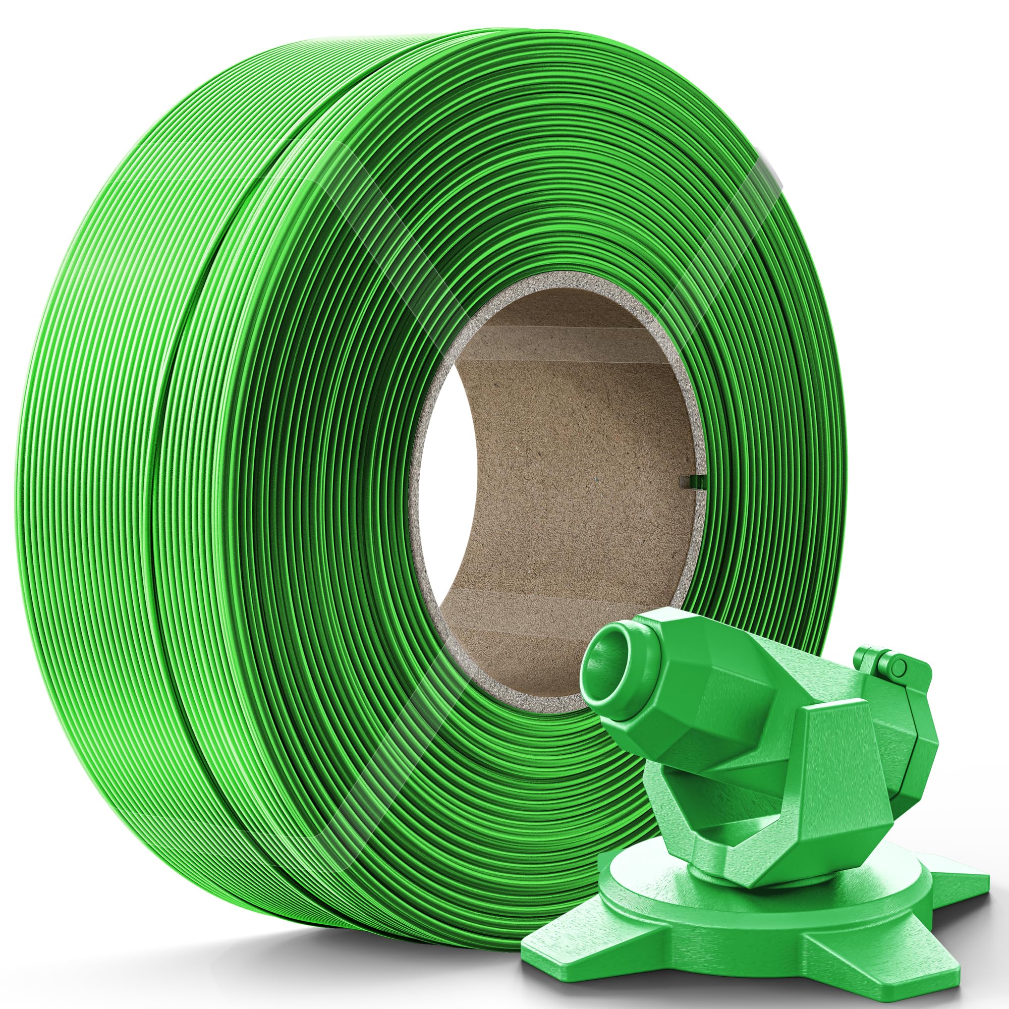 Creality PETG Filament Refill 1.75mm 3D Printer Filament, 1kg (2.2lb) Refilament for Bambu Lab Reusable Spool, Dimensional Accuracy ±0.03mm, Green