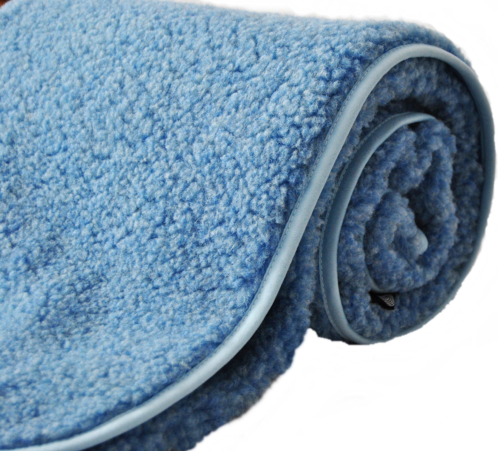 Merino Wool Blanket Blanket. Natural Blanket 160 x 200 WOOL THROW BLANKET BABY BLUE (DOUBLE 63" x 79")