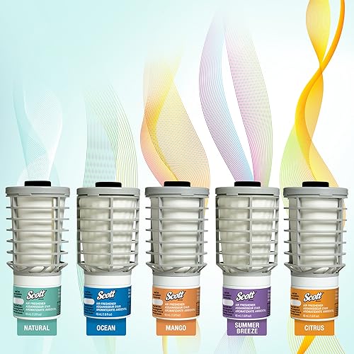 Miniatura 3 de Scott Essential - Recambio de ambientador (12370), Summer Fresh, liberación automática y continua, 6 recambios  estuche