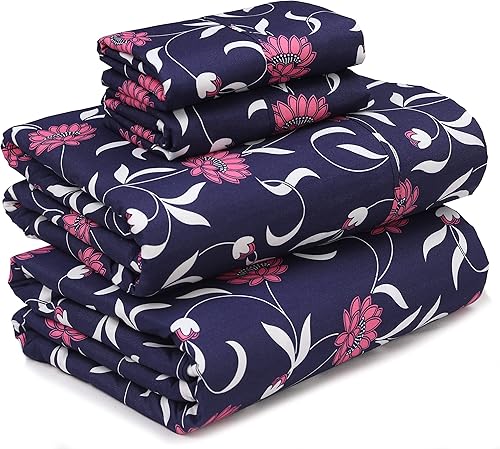 Miniatura 8 de Ruvanti - Juego de sábanas de tamaño King, sábanas refrescantes de microfibra cepillada extrasuave 1800. Juego de sábana de lujo que incluye sábana