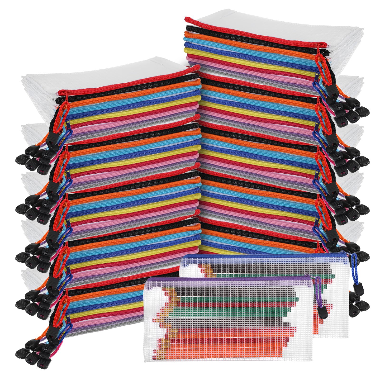 Bolsas de malla con cremallera transparentes que solucionan el desorden
