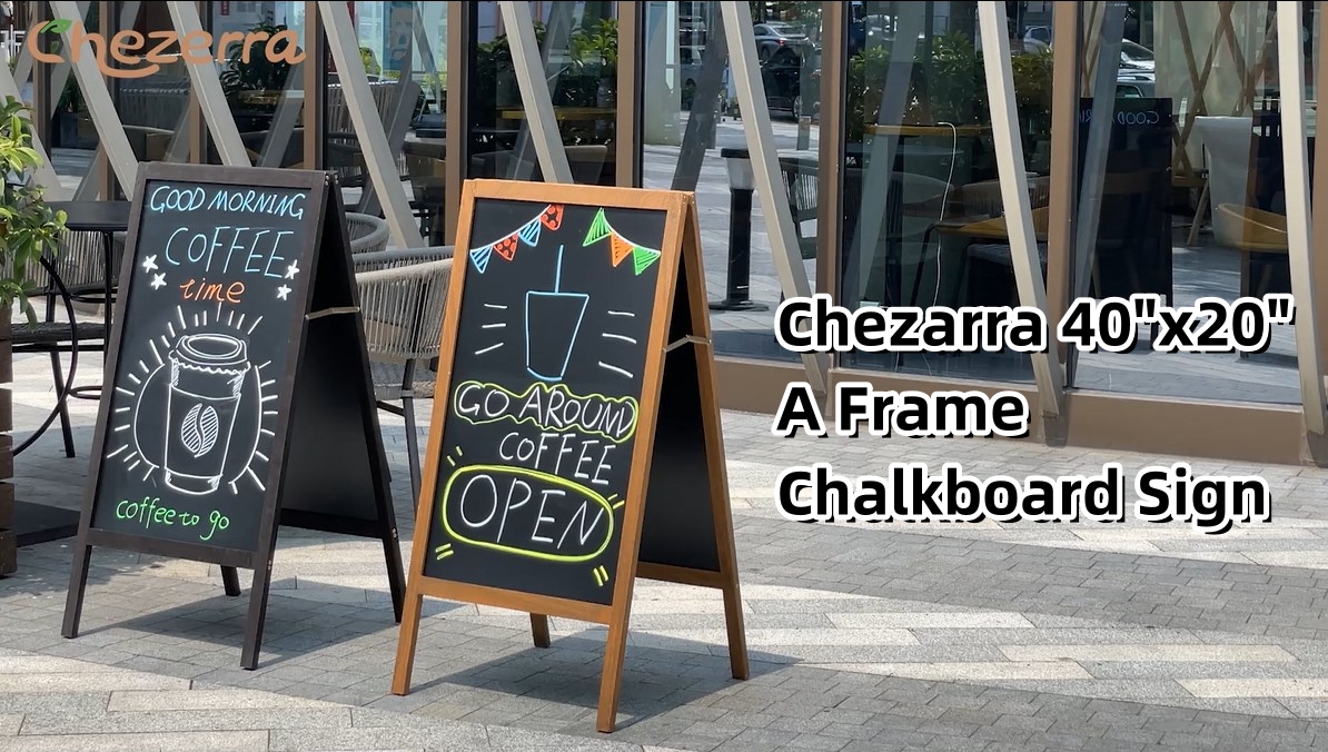 NITRO BOARDS 看板 Amazon.com : Chezerra A Frame Chalkboard Sign, 40