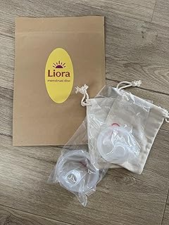 Reusable Menstrual Disc - Liora Set with Loop Tab – Beginner-Friendly Period Discs – Includes 2 Sizes (Small 32ml & Large ...