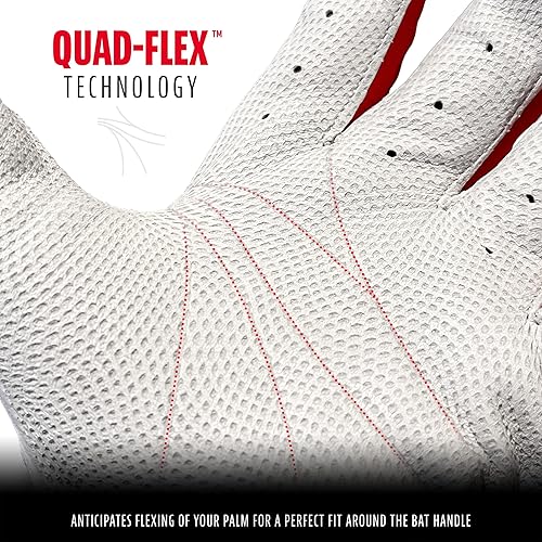 Miniatura 164 de Franklin Sports MLB - Guantes de bateo de béisbol CFX Pro para adultos + jóvenes, béisbol + sóftbol, varios tamaños + colores Negro/Negro