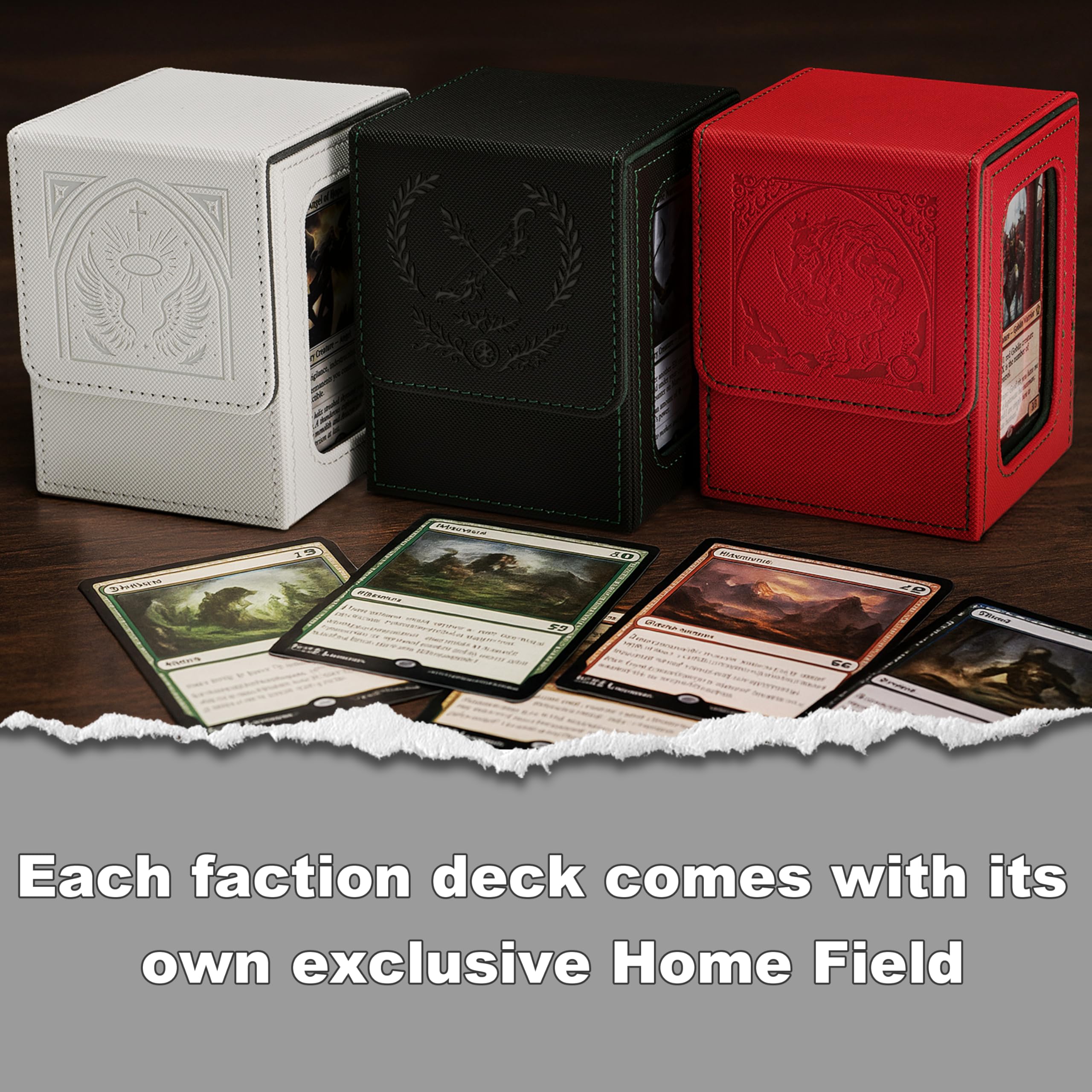 Amazon.com: Venssu MTG Deck Box with Commander Display, Angel Card