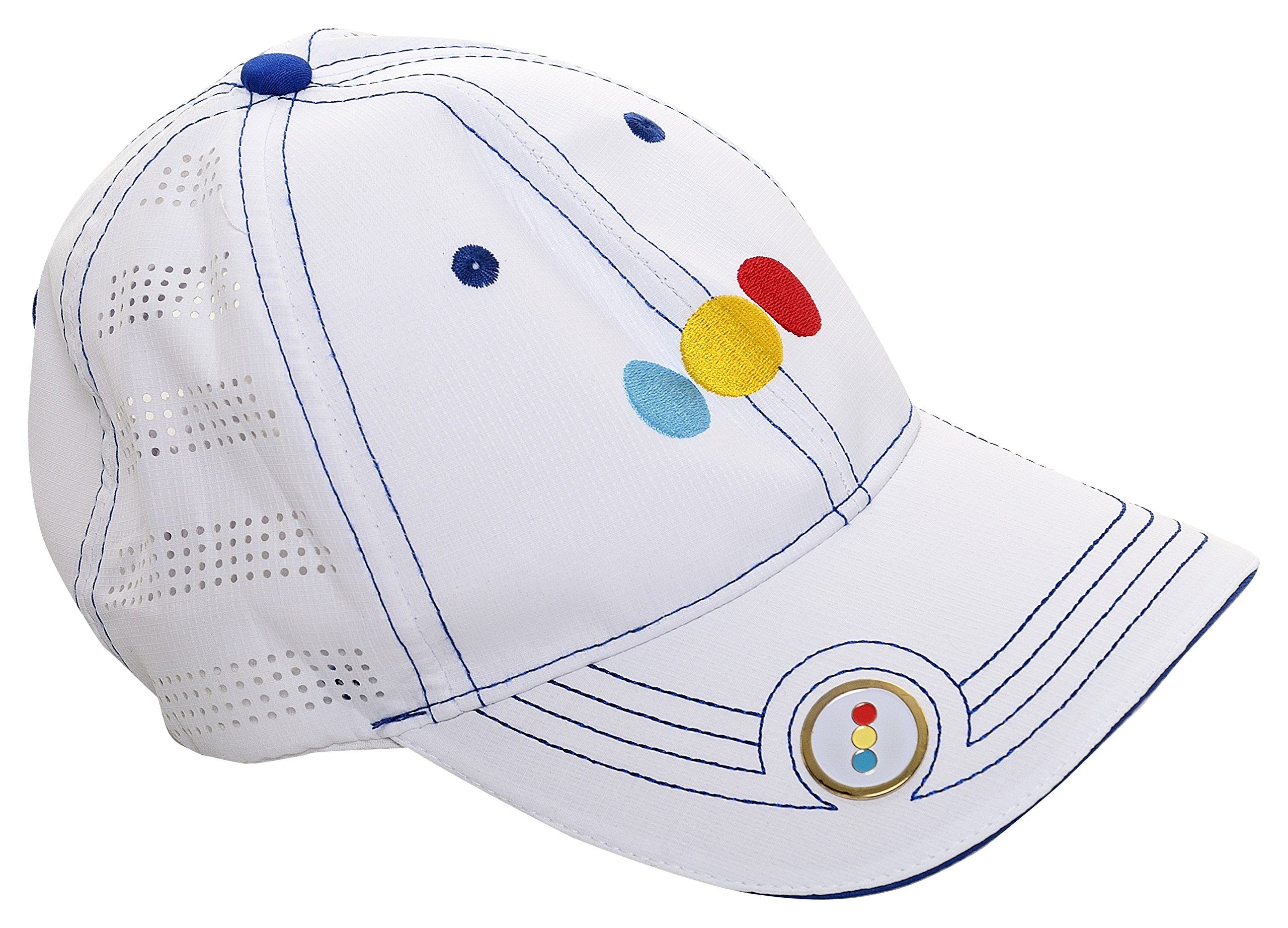 JAYEMGOLJTCAP001 Unisex Polyester Golf Cap (White)