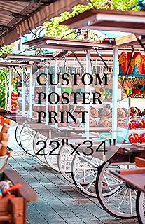 jenesaisquoi Custom Canvas Art Print 22" x 34", Upload Your Photo Image Custom Personalized Photo to Poster Printing Home Decor Wall Art Prints (Unframed)