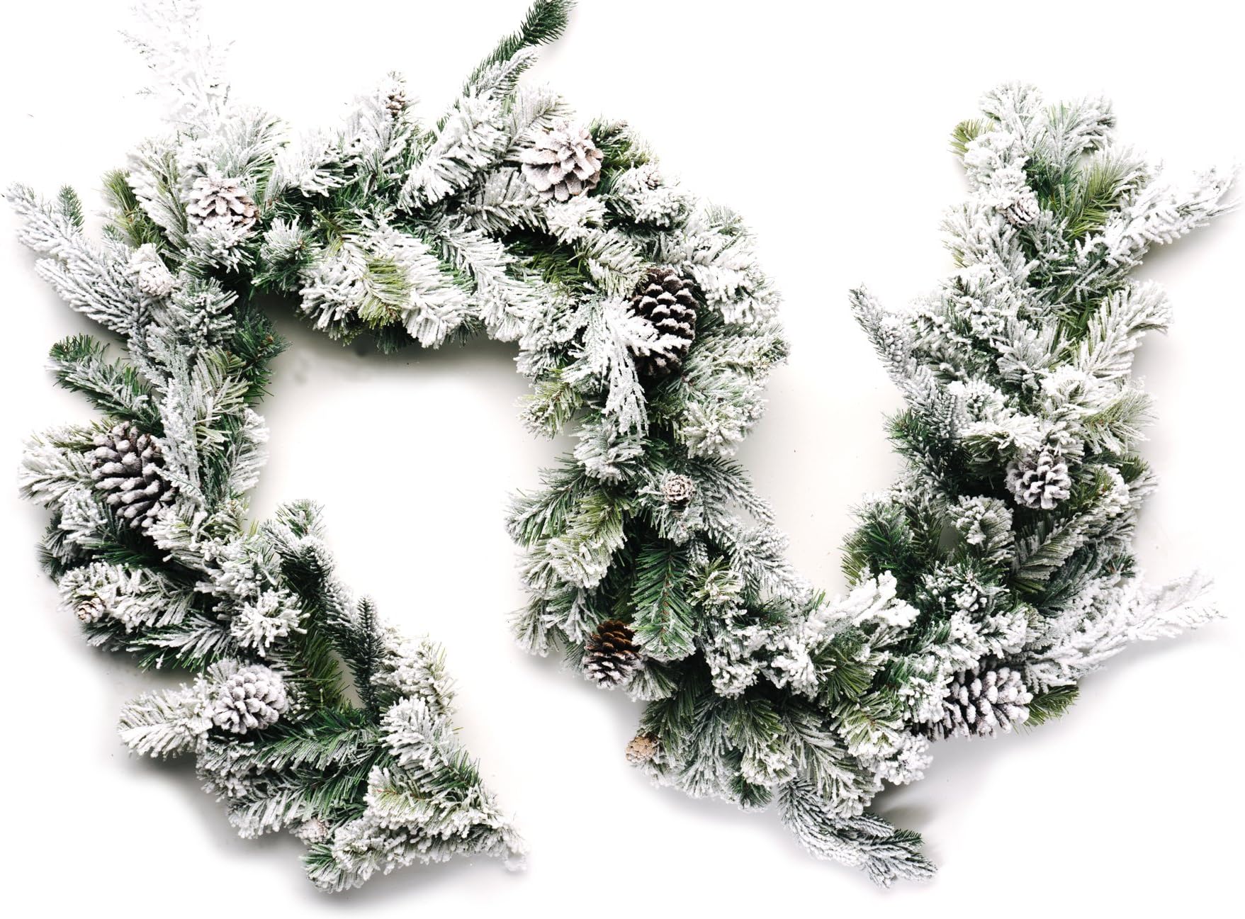 CraftMoreFrosted Forest Pine Garland 6 Feet