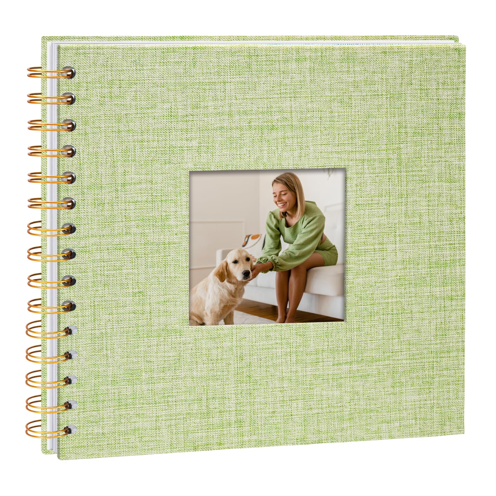 Album Photo Scrapbooking Noël - 20,5x20,5 Cm, Couverture Lin, 40 Pages Kraft - Avec Fournitures Créatives