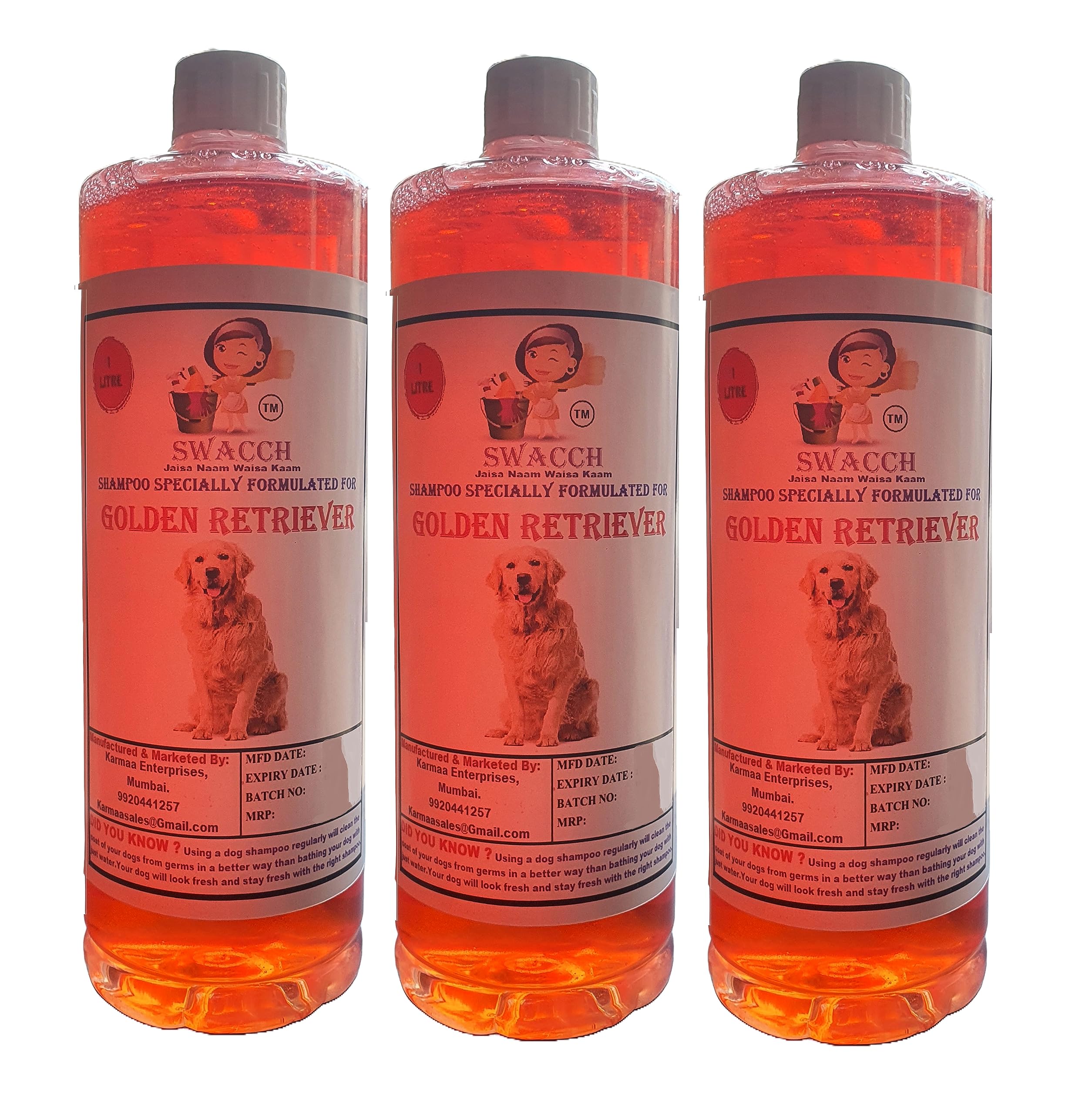 SWACCH Shampoo Specially FORMULATED for Golden Retriever (1 Litre) (Combo Pack of 3) Strawberry (B0BR5N5S6H) Amazon Price History, Amazon Price Tracker