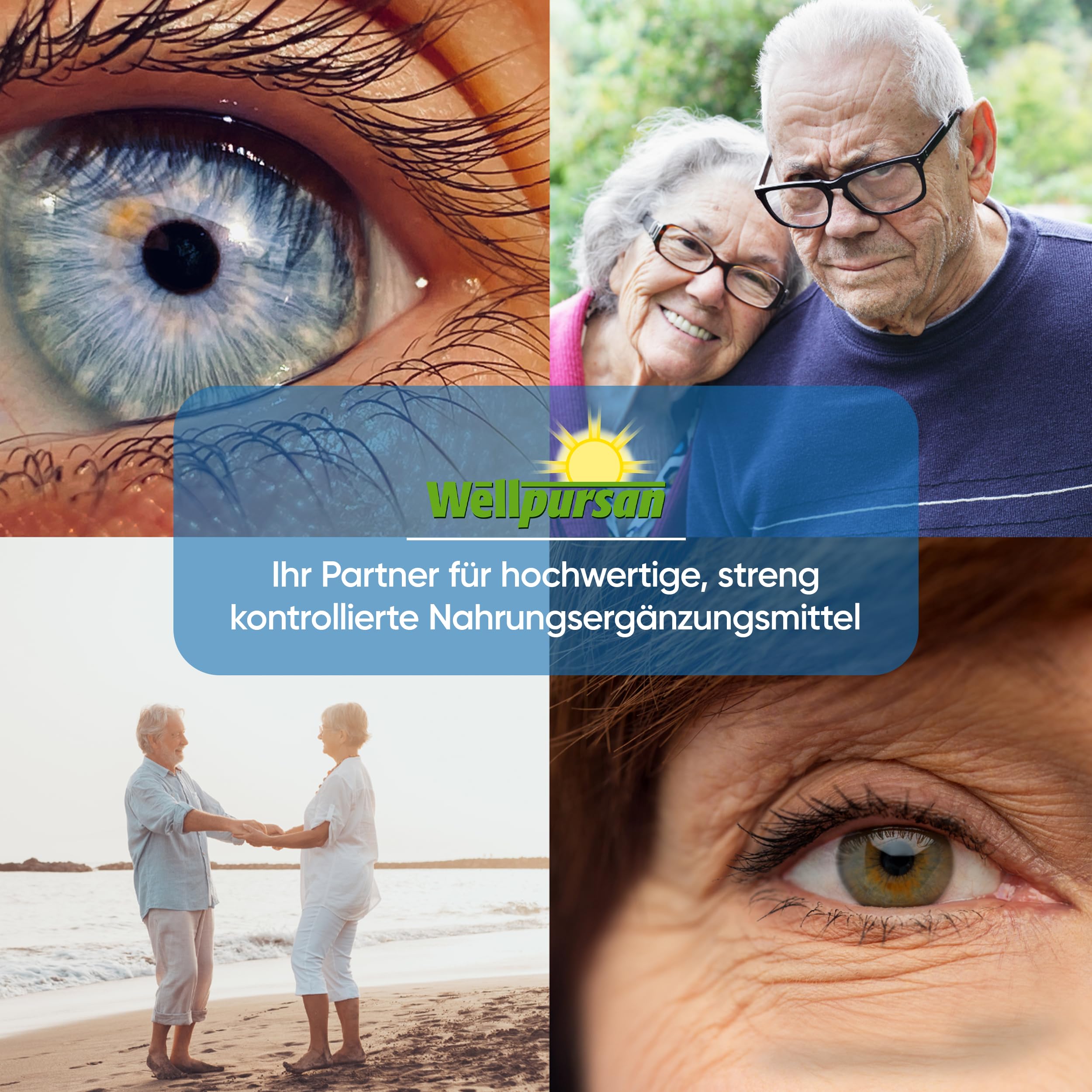 Wellpursan Visio forte (3 x 60 Kapseln) – Hochdosierte Augenvitamine & Augen Kapseln für verbesserte Sehkraft und Augengesundheit – Ideal für 50+ – Augenvital & Augenwohl