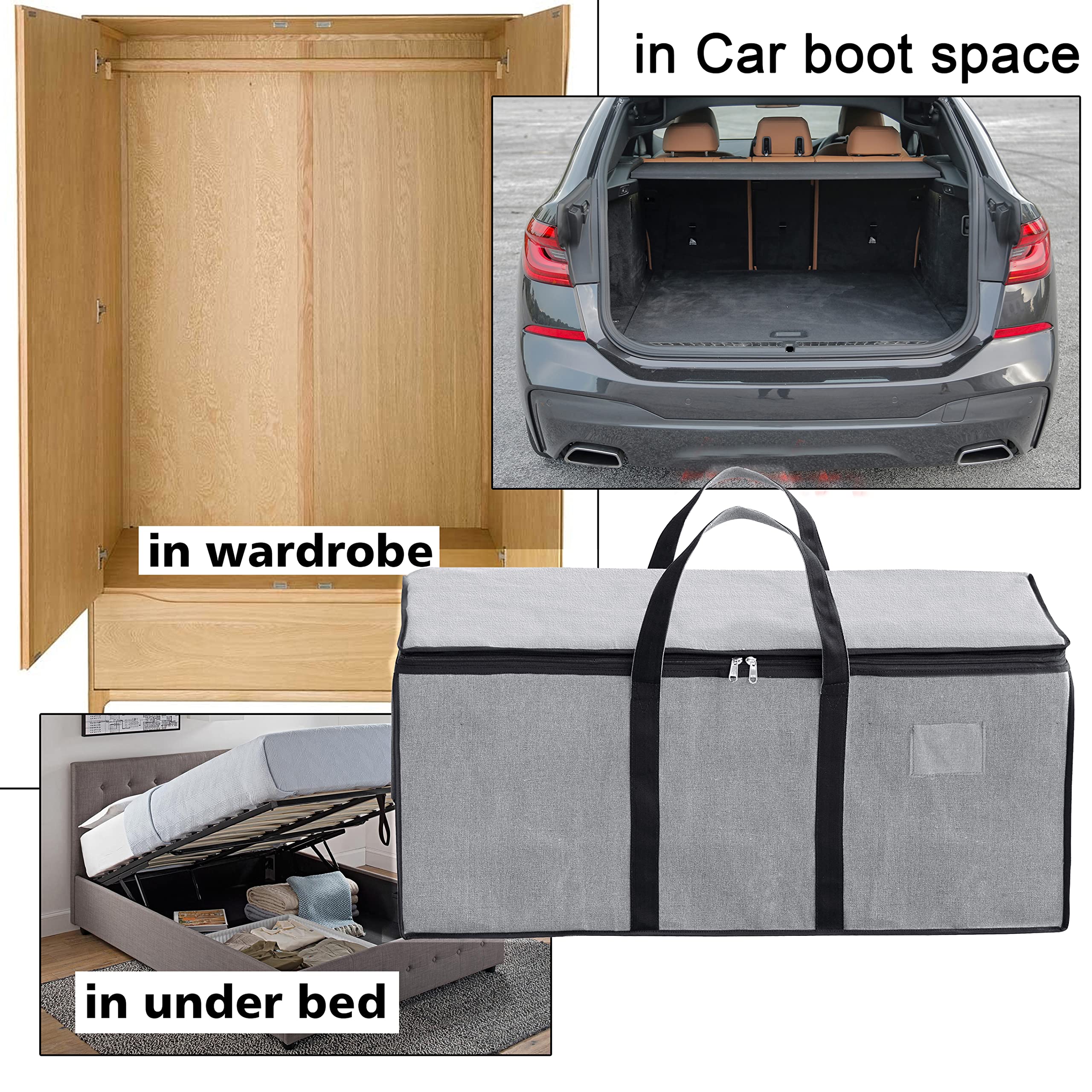 Storite Jumbo Super-Size 81 L Canvas Moisture Proof Heavy Duty Storage Bag 2