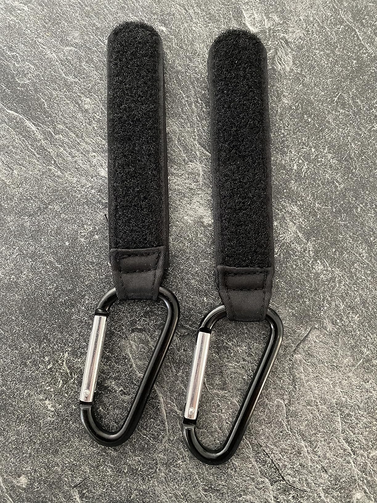 Zalati Kinderwagen-Halterung - 2 Praktische Haken Mit Klettverschluss Für Einkaufstaschen & Mehr