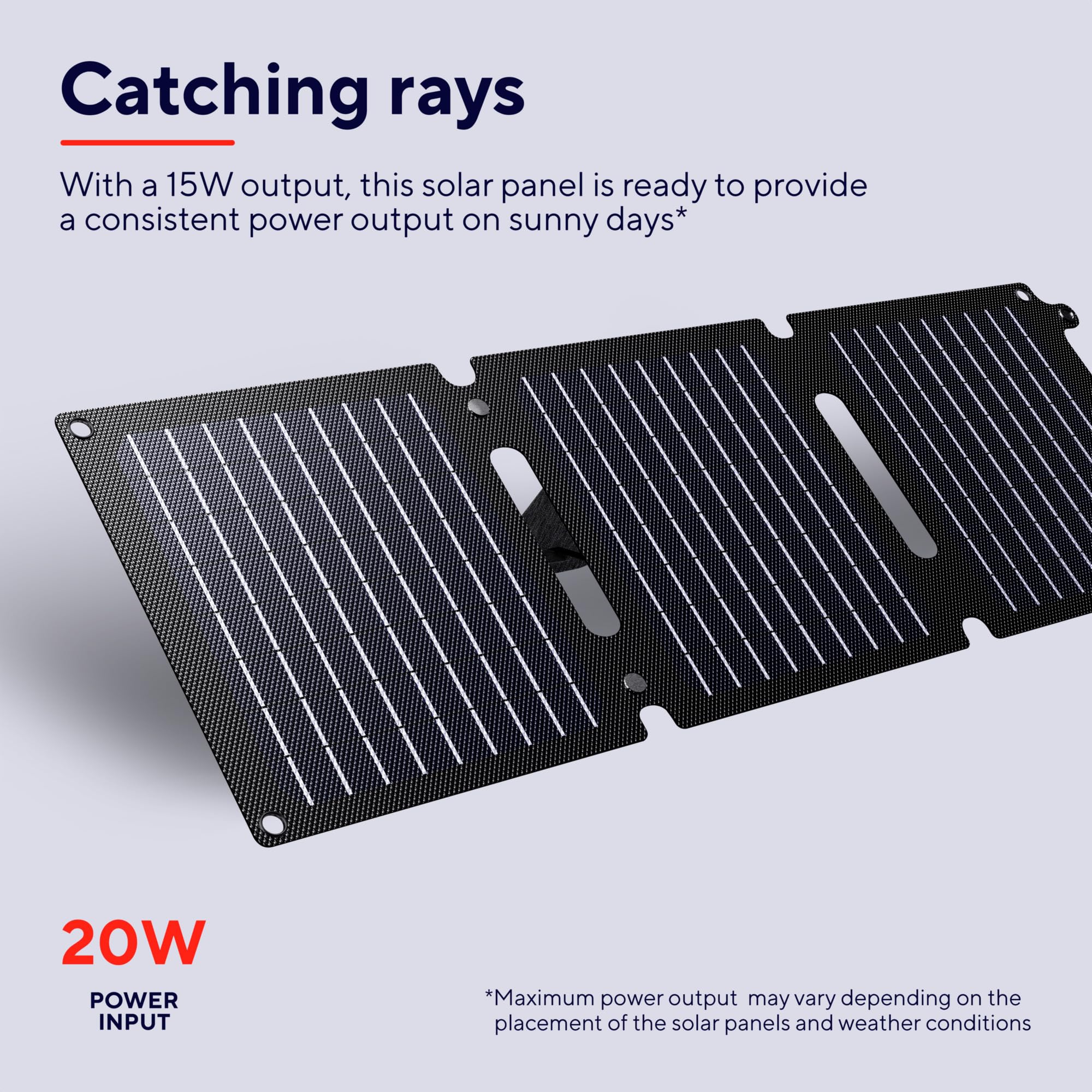 Trust Zuny 20W Panel Solar Portátil USB-C USB-A, Placa Solar Camping | Cargador Portátil 15W, Batería Cargador para Movil iPhone iPad Samsung Tablet Power Bank Camper Viajar