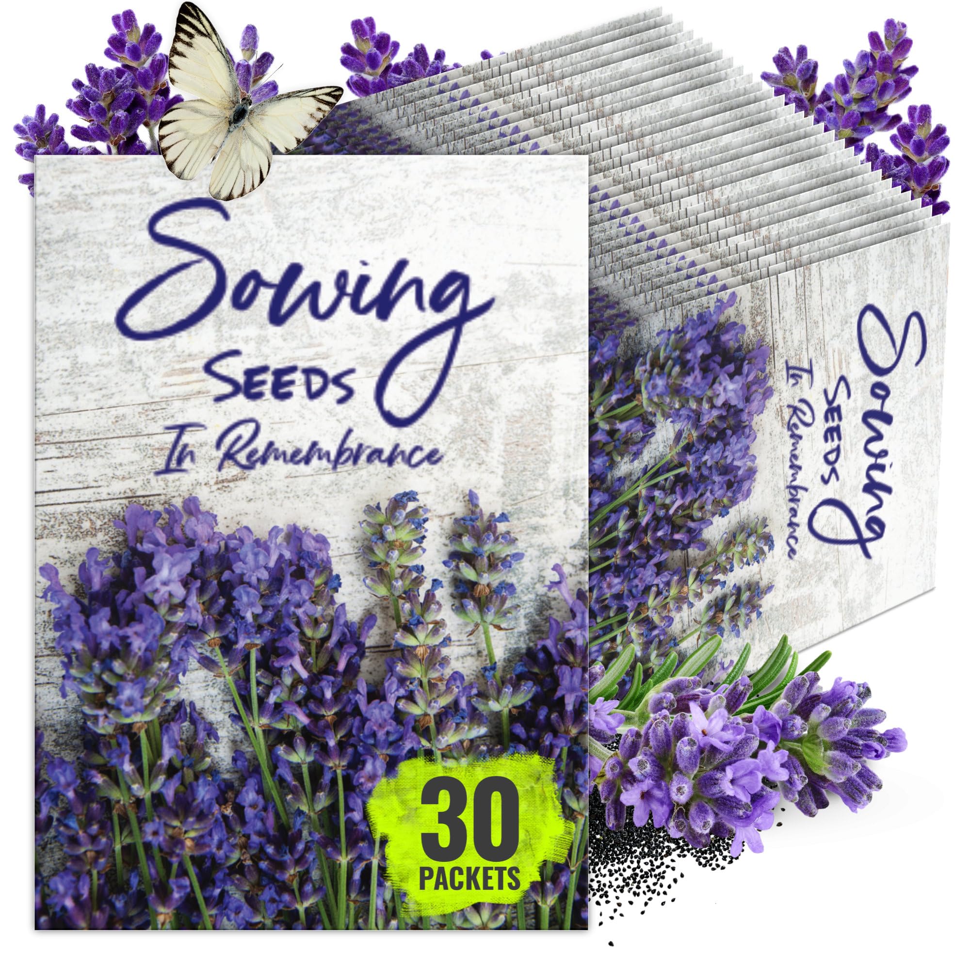 Seed Needs Lavender Seed Packet Favors – 30 Packets