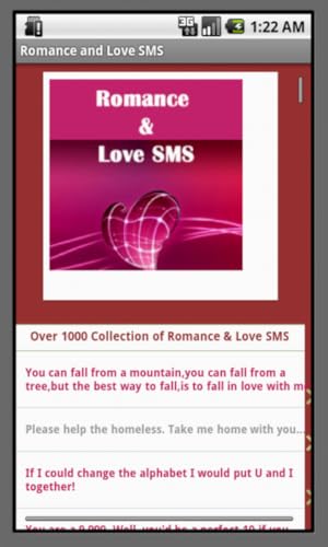 Romance and Love SMS