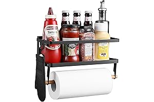 Magnetically Marvelous: ZITRONE's Folding Hanging Spice and Paper Towel Holder