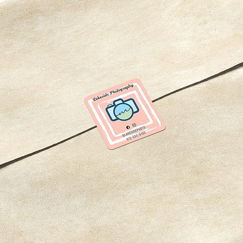 Vista 229 de DayStar Custom Signs & Design, Paquete de 60 calcomanías rectangulares personalizadas de vinilo personalizadas para logotipo de pequeñas empresas