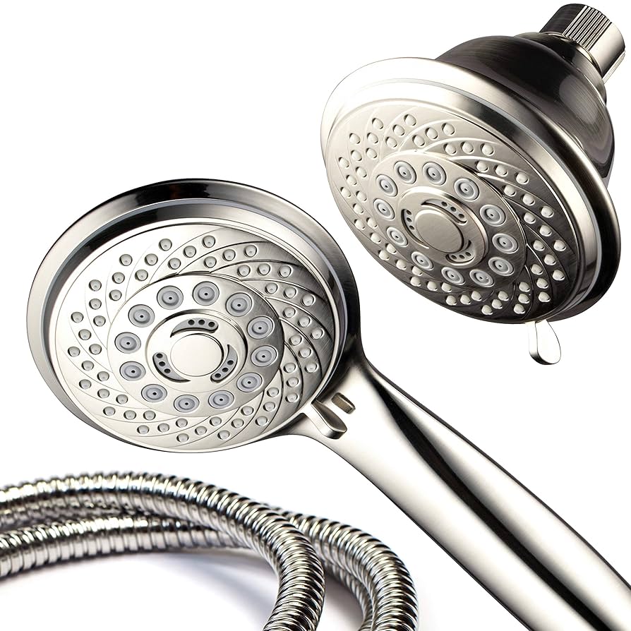 Hotel Spa AquaSpa 6-in-1 High-Pressure Shower Head/Hand Held