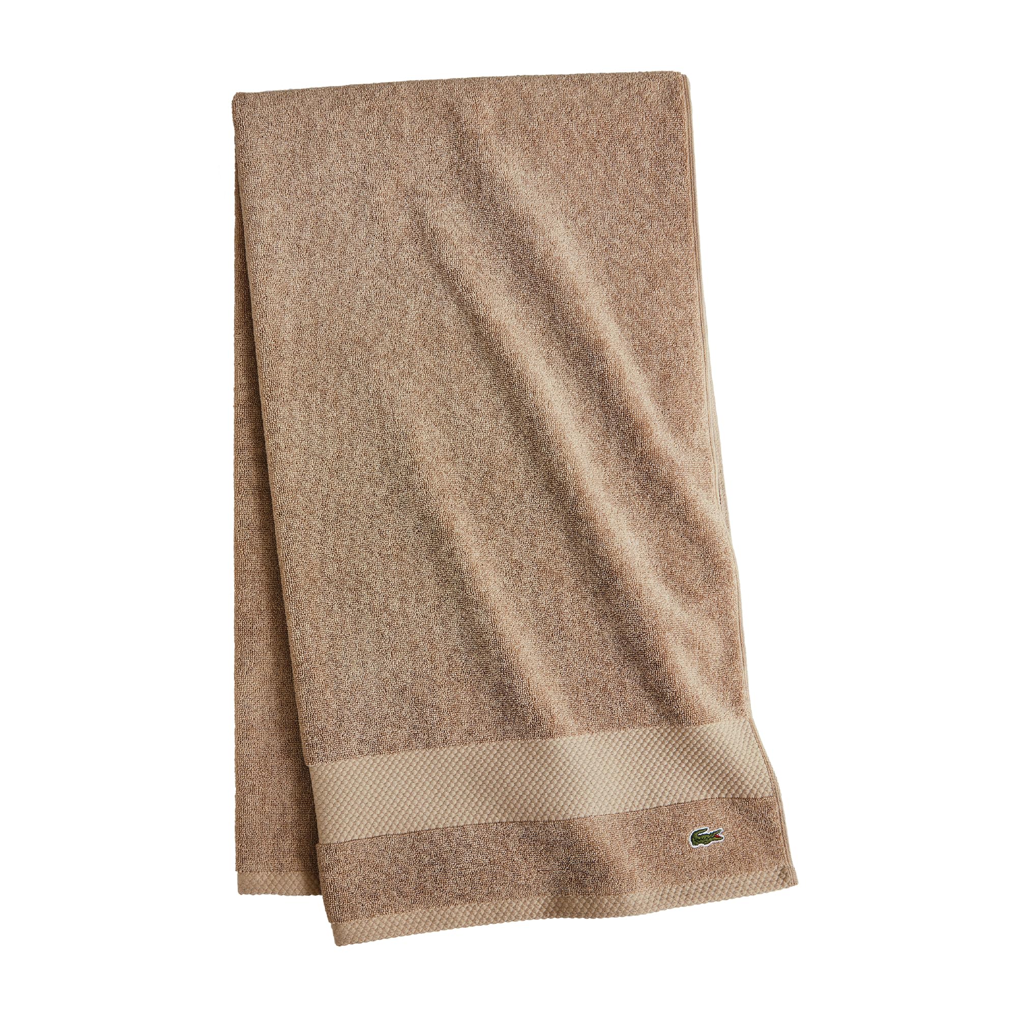 Lacoste Heritage Supima Cotton Bath Sheet, Sand, 35" x 70"