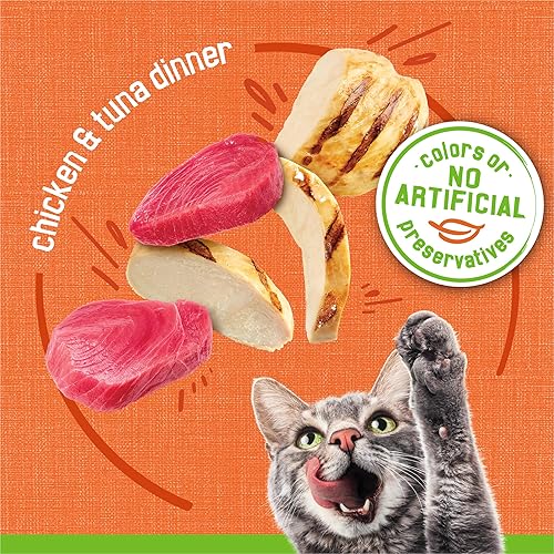 Miniatura 3 de Purina Friskies Dinner - Alimento húmedo para gatos de pollo y atún, (24) latas de 5.5 onzas -