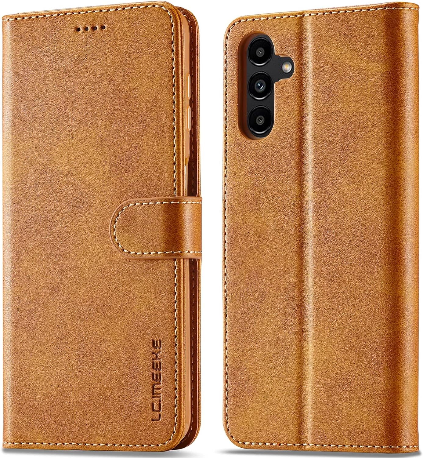 ILING Cover per Cubot P80, Custodia a Premium Pelle PU Portafoglio Caso, Retrò Antiurto Flip Cover con Slot per Scheda/Funzione di Supporto/RFID Blocking ( Marrone