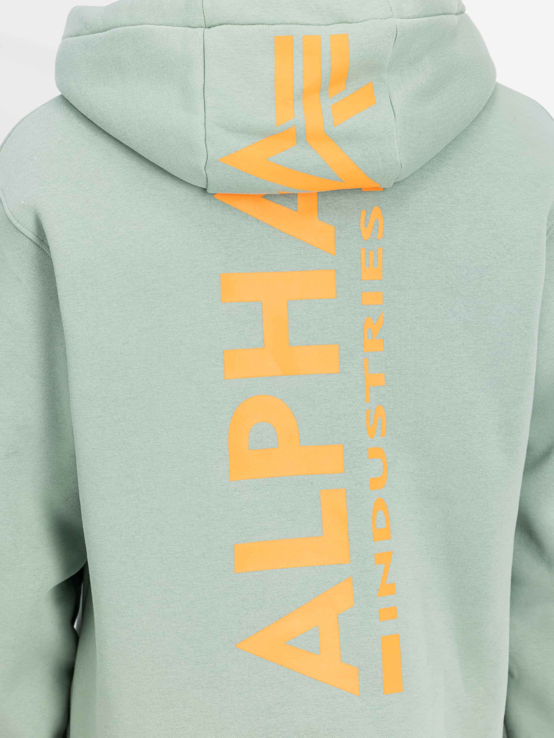 Alpha Industries Herren Backprint Kapuzenpullover (1er Pack)