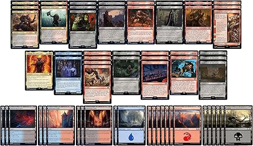 Elite Orc Amass Deck  Sauron  Grixis Rojo Azul Negro  LOTR El Señor de los Anillos  Legal Moderno  Construido a medida  Magic The Gathering  MTG  60