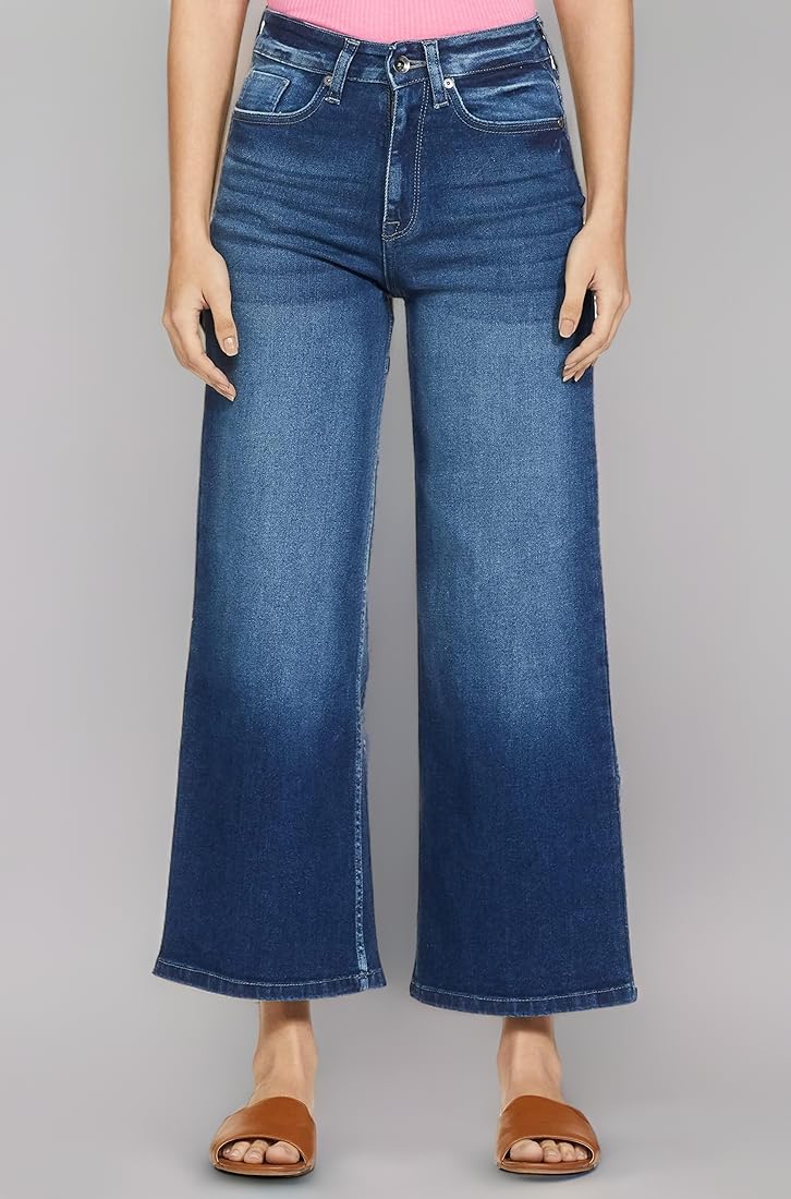 Pepe Jeans Women's Slim Fit Lightly Washed Flared Jeans