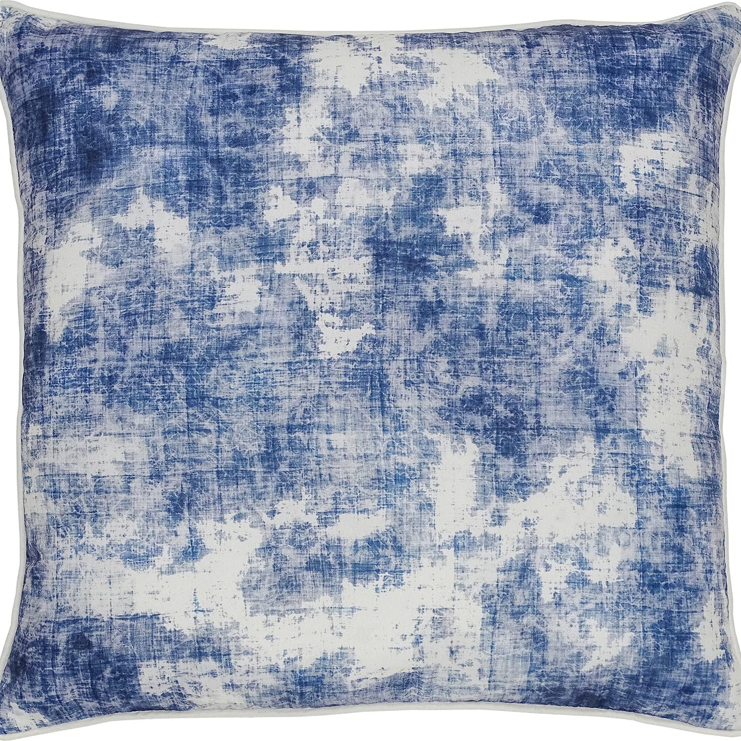 Ren-Wil Skye Outdoor Pillow, Denim Blue/White