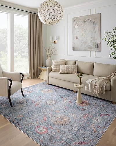 Vista 85 de Loloi II Elysium - Alfombra de pasillo color plata/multi de 2'-6" x 7'-6" Plateado y multicolor,Carbón / Multi,Mezclilla/Multi,Grafito/Multi,Multi