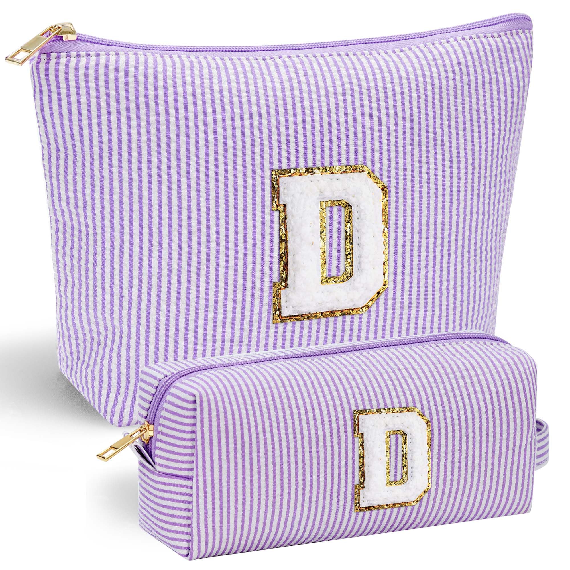Parima Personalised Gifts for Girls Women - Personalised Make up Bag Initial Make up Bags A Preppy Stuff Birthday Gifts for Women Gift for Girl Womens Girlfriend Teenage Girls Gift Makeup Bag — view 66