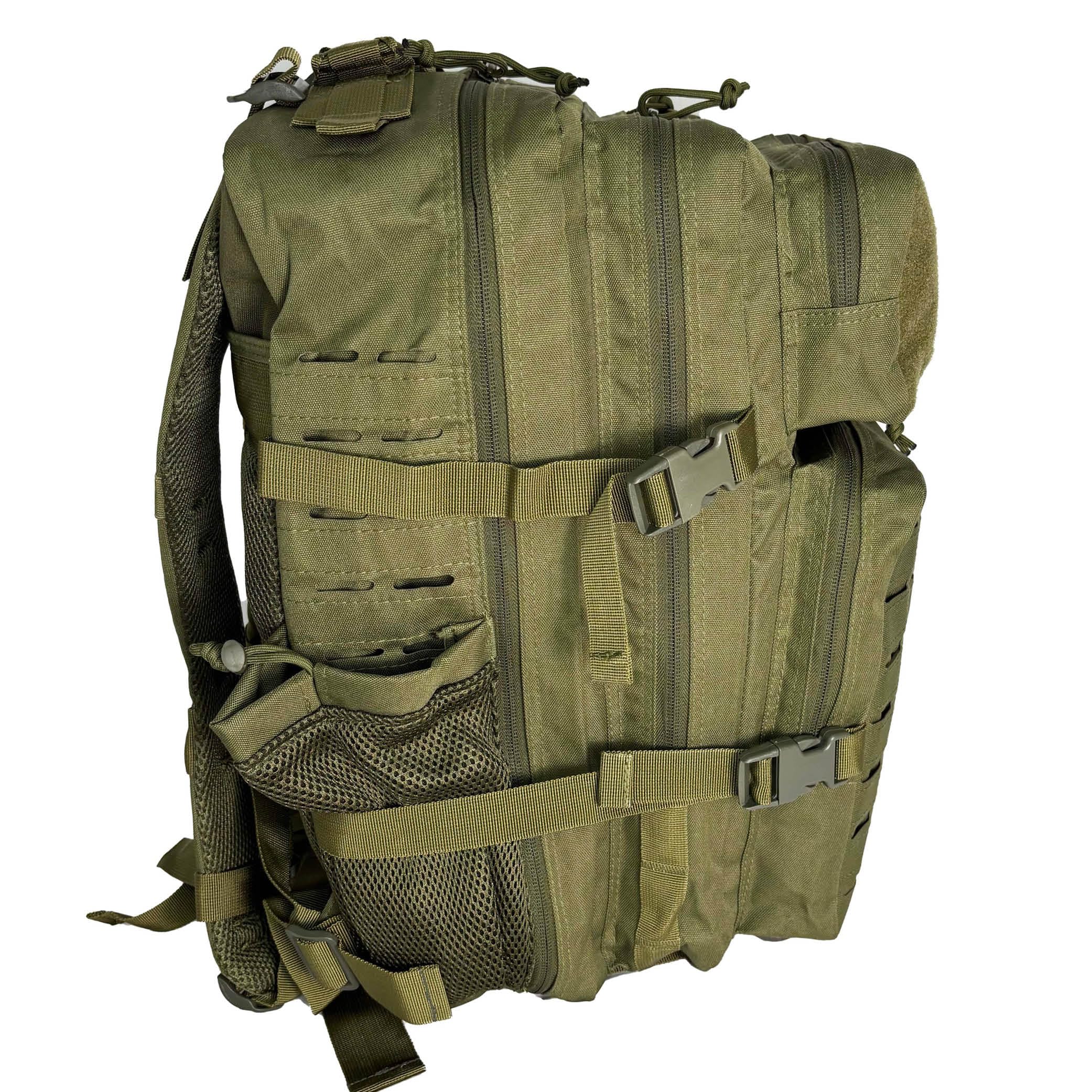 Plecak taktyczny, duży, 45 l, dla policji, ochrony, na kemping, wędrówki, do aktywności na świeżym powietrzu, polowania, survivalu, trekkingu, fitnessu – plecak wojskowy MOLLE z kieszenią