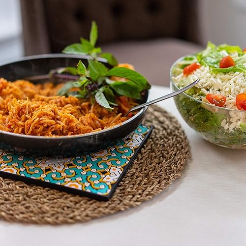 Miniatura 9 de Mosaicana Salvamanteles de silicona para platos calientes, 1 paquete, salvamanteles de silicona de 7 pulgadas para ollas y sartenes calientes, fácil