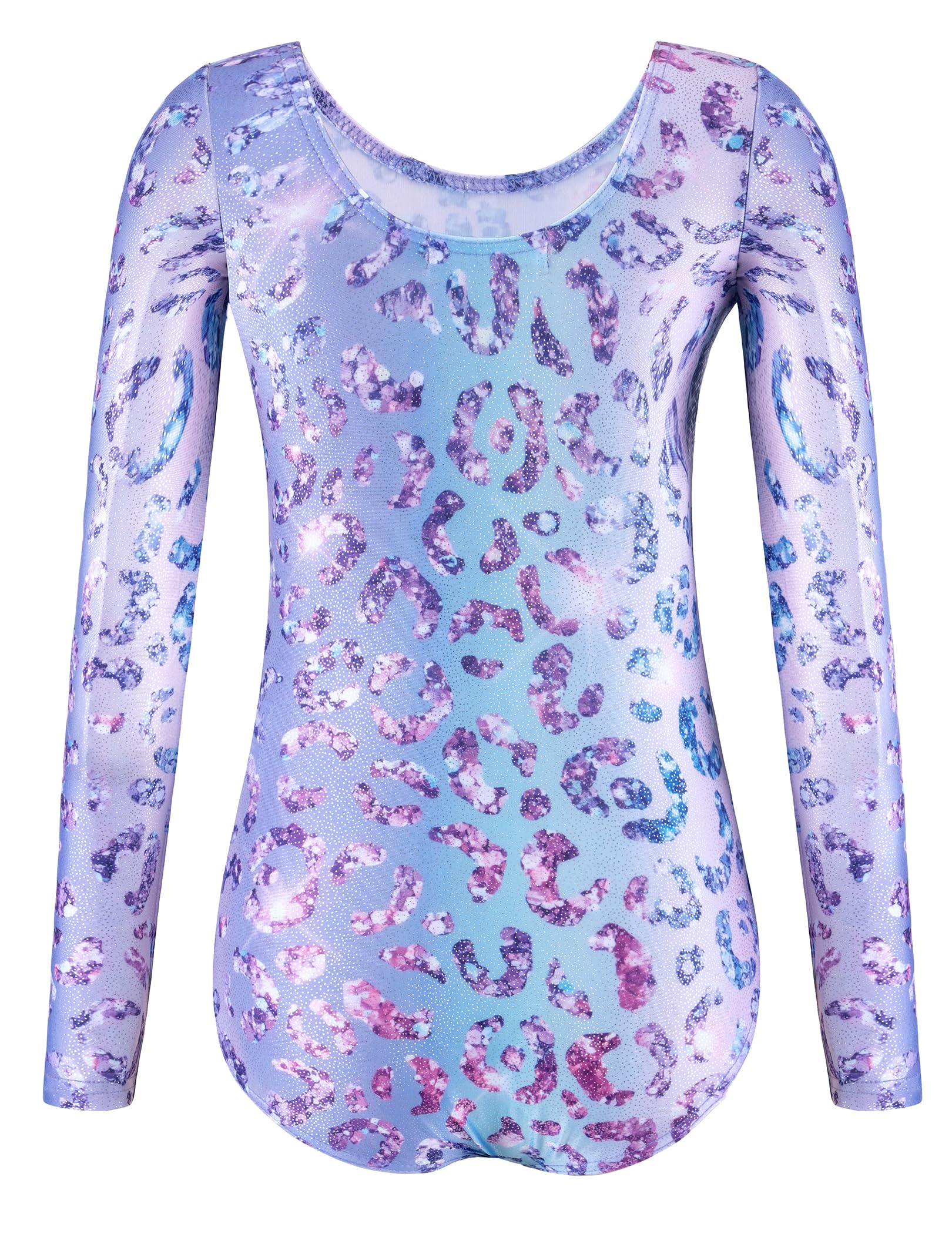 Arshiner Turnanzug Mädchen Langarm Gymnastikanzug Turnbody Hose Haarband | Kinder Akrobatik Anzug,Elastisch,Glitzernde,Ballett Leotard,Tanztrikot,Unitard,3-10Jahre
