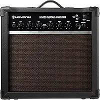 HAYONIK, Amplificador/Cubo Para Guitarra, 100W RMS, Alto Falante 10', Overdrive e Clean, Saída Para Fone de Ouvido, Eq Grave, Médio e Agudo, HG100