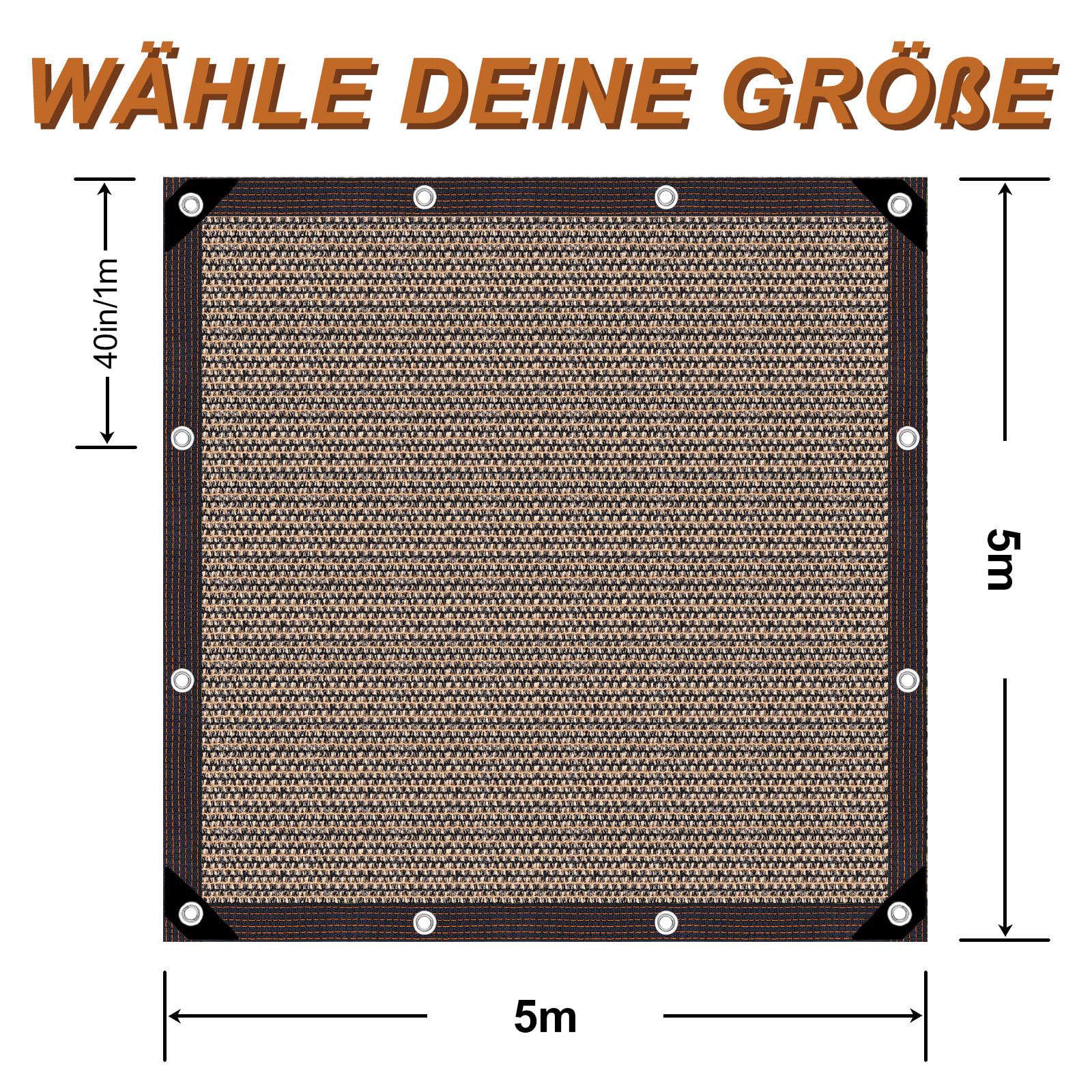 Rete Ombreggiante,Rete ombreggiante con occhielli 80% Anti UV | Rete Ombreggiante Esterno,Rete Ombreggiante Resistente ai Raggi,per giardino,pergola,piante da patio,serra,pollaio