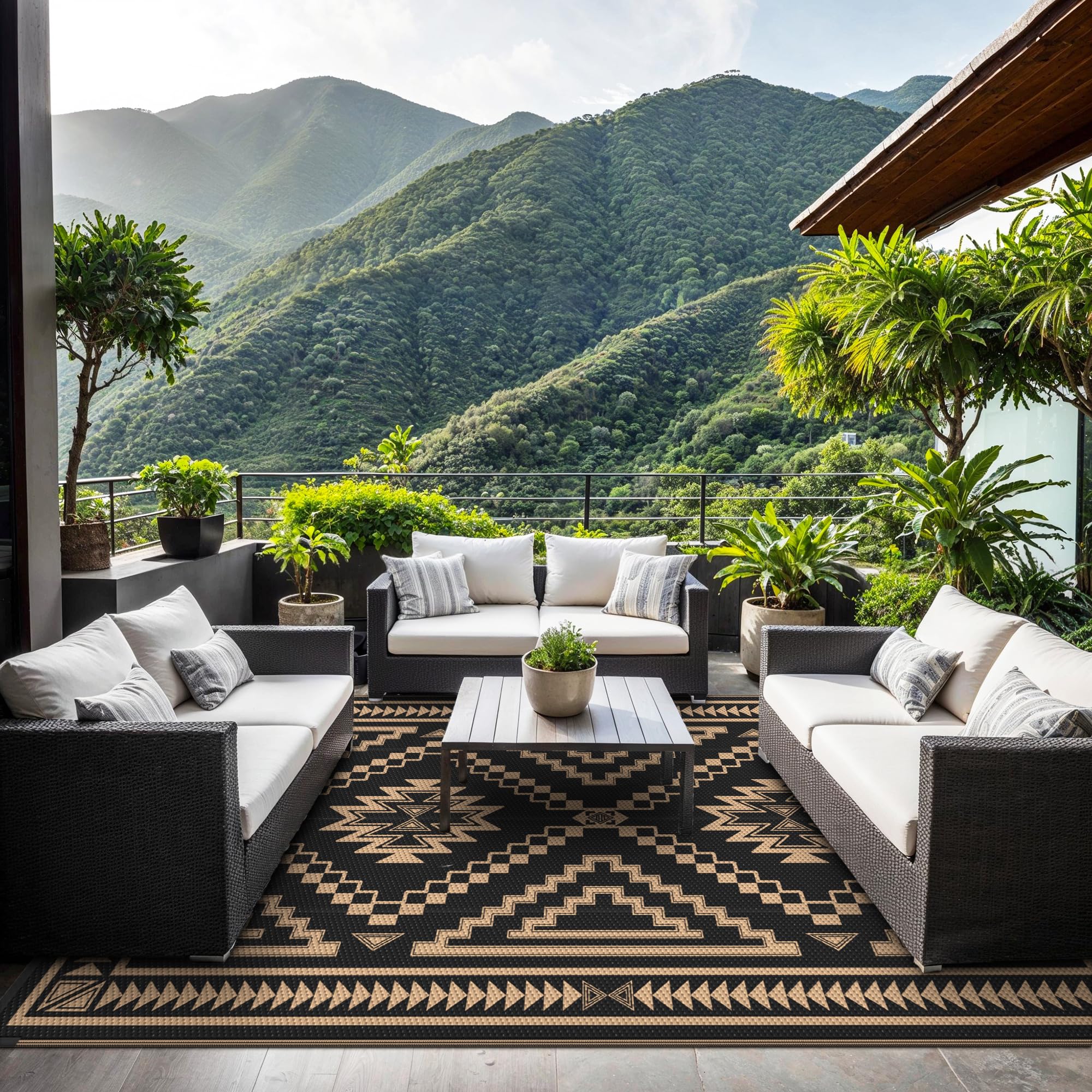 Snapklik.com : GENIMO Outdoor Rug For Patio Clearance - 9x12 Ft ...