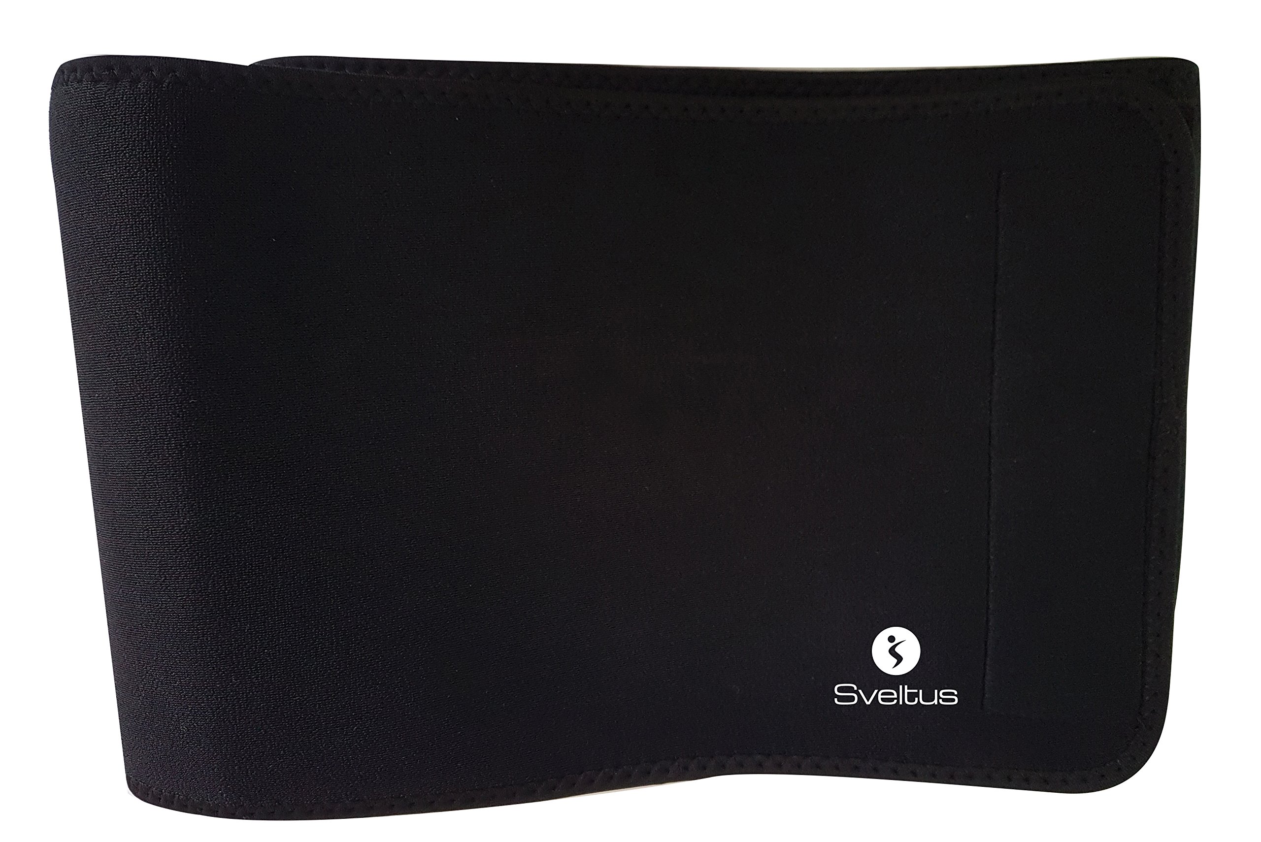 Sveltus Cintura Sudorizzazione In Neoprene Unisex – Fascia Addominale Per Eliminare Tossine, Nero